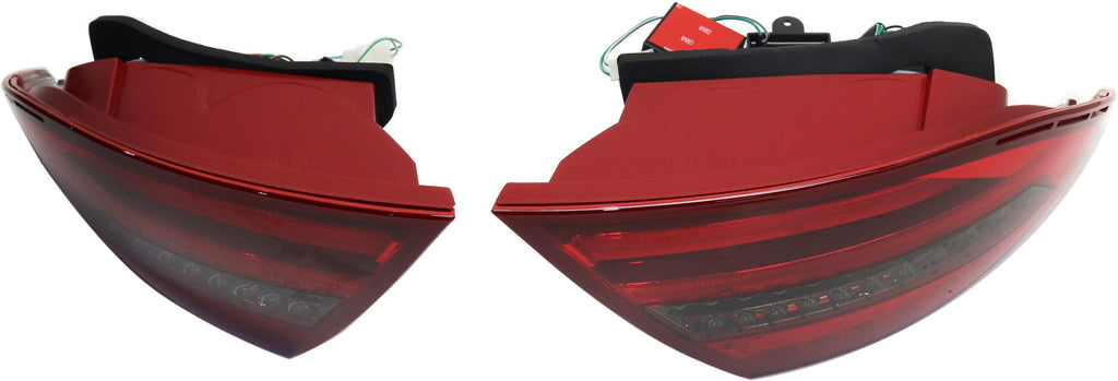C-CLASS 12-13 LED CLEAR TAIL LAMP, Set (RH and LH), Assembly, Smoked Lens