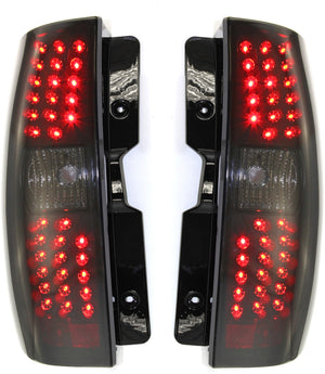 SUBURBAN/TAHOE 07-14 TAIL LAMP RH AND LH, Asmbly, LED, Blk Intr, Smke Lns, Exc. Hybrid Model, w/o Rvrse Bulb
