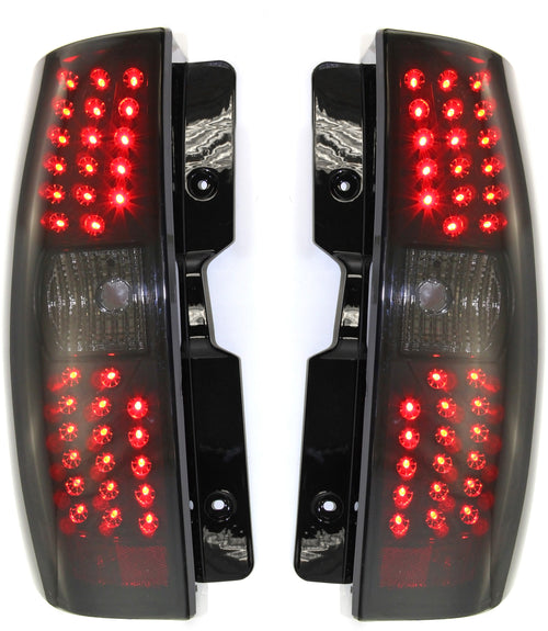 SUBURBAN/TAHOE 07-14 TAIL LAMP RH AND LH, Asmbly, LED, Blk Intr, Smke Lns, Exc. Hybrid Model, w/o Rvrse Bulb