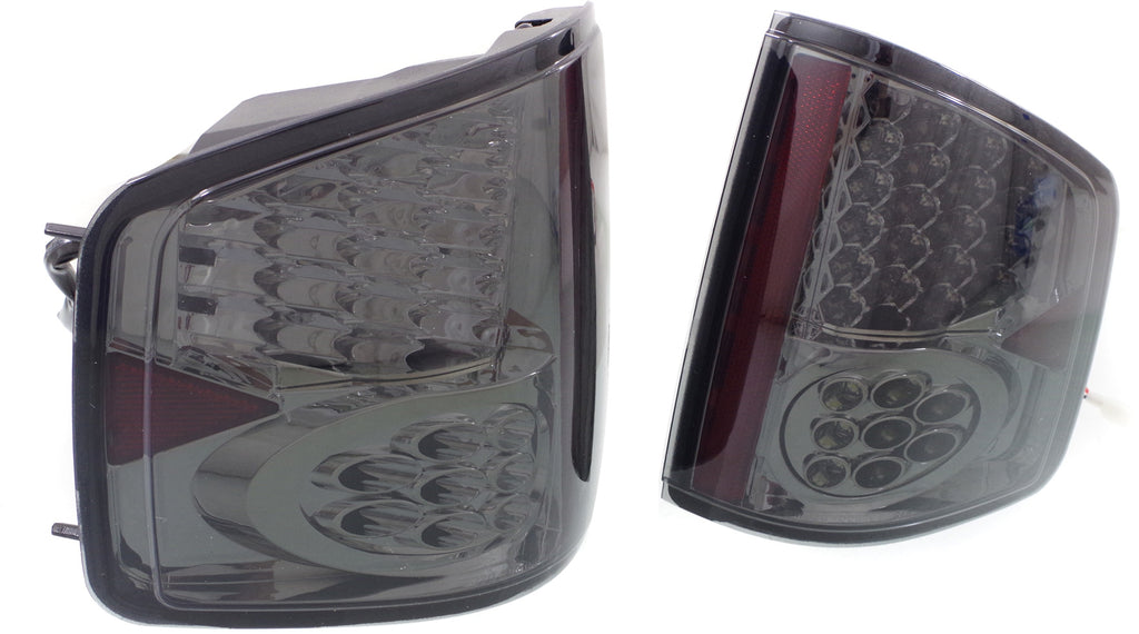 S10 PICKUP/HOMBRE 94-04 LED CLEAR TAIL LAMP RH and LH, Lens and Housing, Crm Interior, Smoke Lens