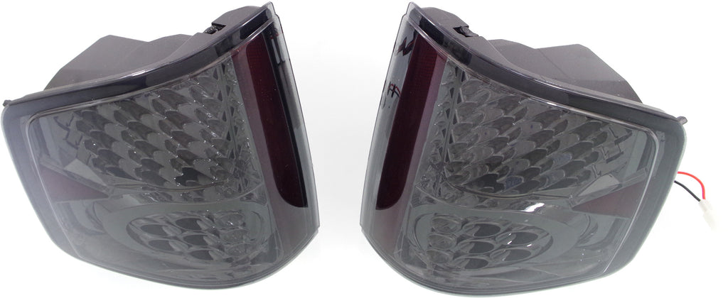 S10 PICKUP/HOMBRE 94-04 LED CLEAR TAIL LAMP RH and LH, Lens and Housing, Crm Interior, Smoke Lens