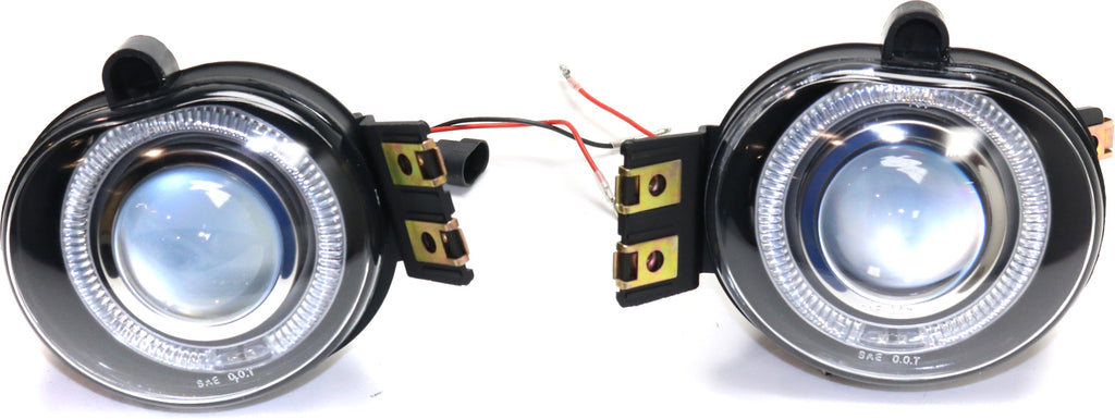 DODGE FULL SIZE P/U 1500 02-08 / 2500/3500 03-09 FRONT FOG LAMP RH AND LH, Assembly, Halo Projector Type, Clear Lens