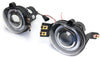 DODGE FULL SIZE P/U 1500 02-08 / 2500/3500 03-09 FRONT FOG LAMP RH AND LH, Assembly, Halo Projector Type, Clear Lens