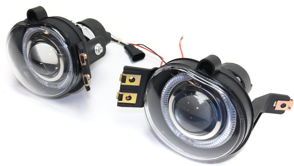 DODGE FULL SIZE P/U 1500 02-08 / 2500/3500 03-09 FRONT FOG LAMP RH AND LH, Assembly, Halo Projector Type, Clear Lens