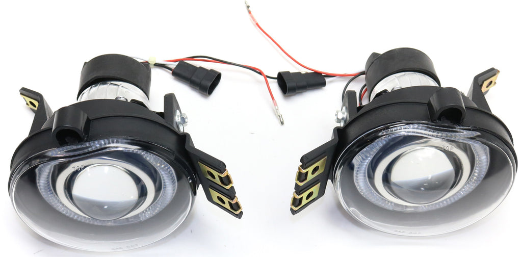 DODGE FULL SIZE P/U 1500 02-08 / 2500/3500 03-09 FRONT FOG LAMP RH AND LH, Assembly, Halo Projector Type, Clear Lens