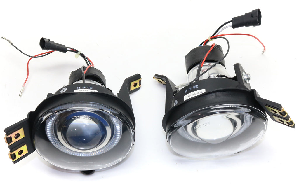 DODGE FULL SIZE P/U 1500 02-08 / 2500/3500 03-09 FRONT FOG LAMP RH AND LH, Assembly, Halo Projector Type, Clear Lens