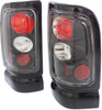 RAM 1500 94-01; 2500/3500 94-02 CLEAR TAIL LAMP, RH and LH, Lens and Housing, Black Interior, Clear Lens