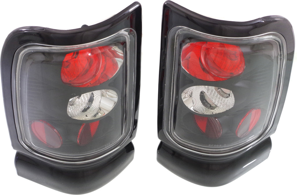 RAM 1500 94-01; 2500/3500 94-02 CLEAR TAIL LAMP, RH and LH, Lens and Housing, Black Interior, Clear Lens