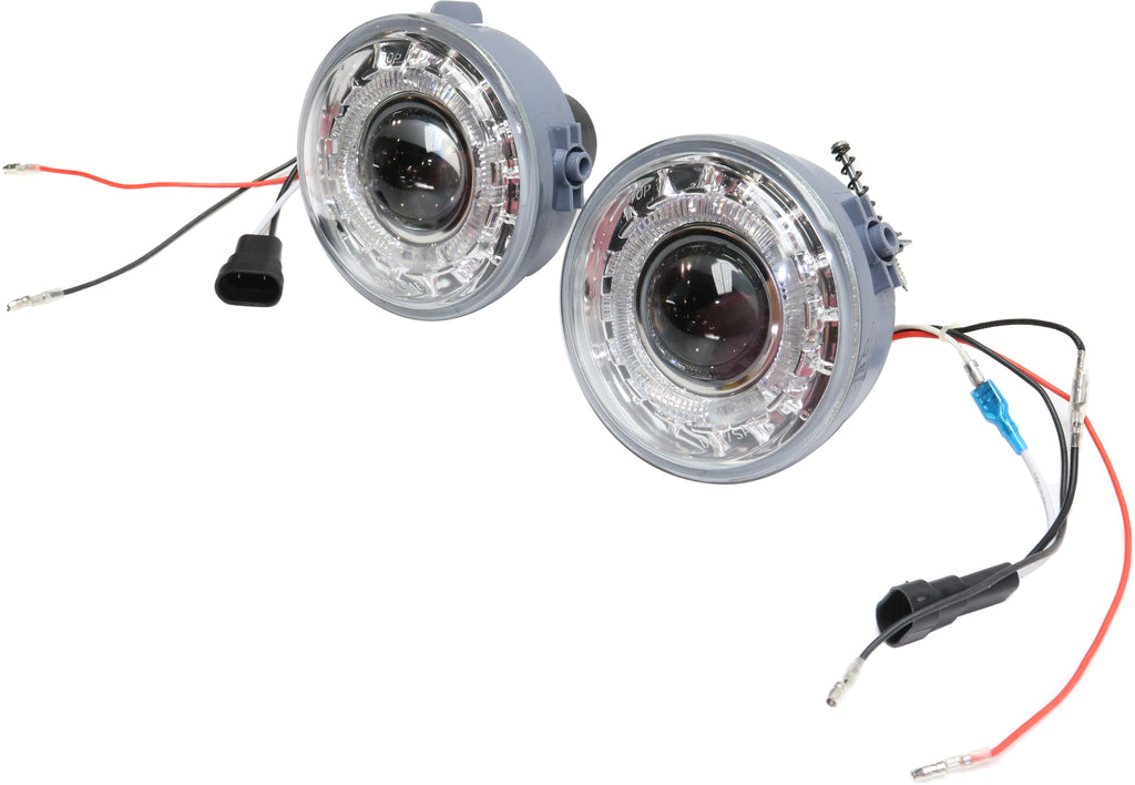 F-150 06-10/MARK LT 06-08 FRONT FOG LAMP RH AND LH, Assembly, Halo Projector Type, Clear Lens