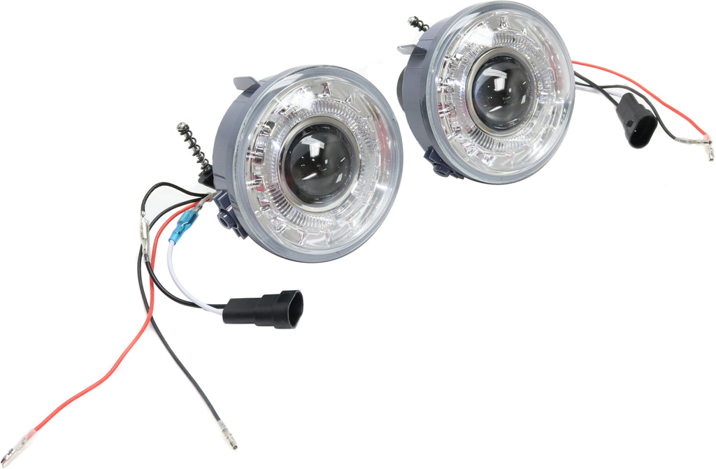 F-150 06-10/MARK LT 06-08 FRONT FOG LAMP RH AND LH, Assembly, Halo Projector Type, Clear Lens