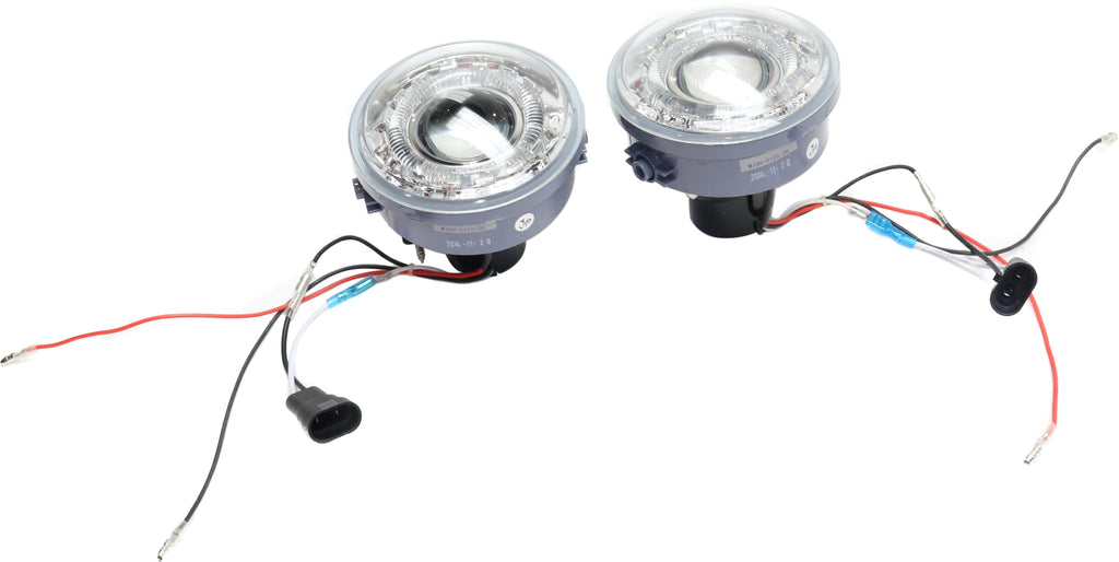 F-150 06-10/MARK LT 06-08 FRONT FOG LAMP RH AND LH, Assembly, Halo Projector Type, Clear Lens