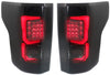 F-150 15-17 LED CLEAR TAIL LAMP RH and LH, Assembly, Black Interior, Smoked Lens, All Cab Types