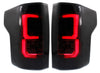 F-150 15-17 LED CLEAR TAIL LAMP RH and LH, Assembly, Black Interior, Smoked Lens, All Cab Types