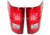 F-150 15-17 LED CLEAR TAIL LAMP RH and LH, Assembly, Chrome Interior, Red Lens, All Cab Types