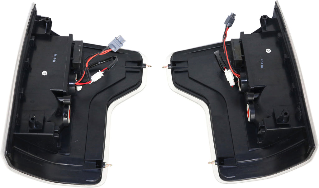 F-150 15-17 LED CLEAR TAIL LAMP RH and LH, Assembly, Black Interior, Clear Lens, All Cab Types