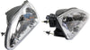 MUSTANG 94-98 HEAD LAMP RH AND LH, Lens and Housing, Halogen, Chrome Interior, Clear Lens, Cobra Models