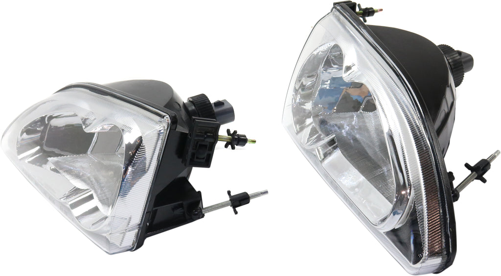 MUSTANG 94-98 HEAD LAMP RH AND LH, Lens and Housing, Halogen, Chrome Interior, Clear Lens, Cobra Models