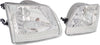 F-150/F-250 97-03 / EXPEDITION 97-02 CLEAR HEAD LAMP RH AND LH, Lens and Housing, Chrome Interior, Clear Lens