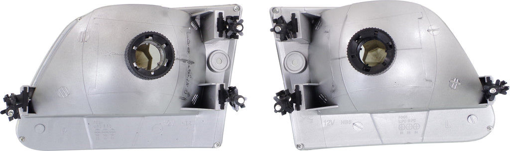 F-150/F-250 97-03 / EXPEDITION 97-02 CLEAR HEAD LAMP RH AND LH, Lens and Housing, Chrome Interior, Clear Lens