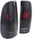 F-SERIES 97-07 TAIL LAMP RH and LH, Lens and Housing, Blk Intr, Smoke Lens, Styleside, (F-150 97-03/F-350 99-07)