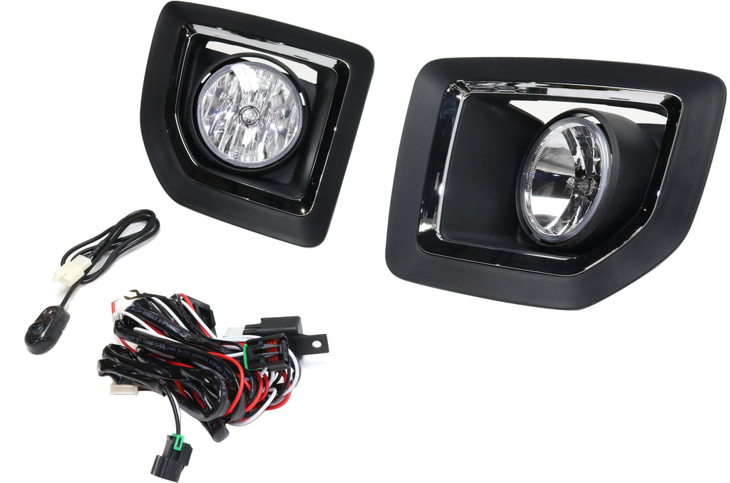 SIERRA 1500 16-16 / SIERRA 2500 HD/3500 HD 15-16 FRONT FOG LAMP RH and LH, Assembly, Halogen, Clear Lens