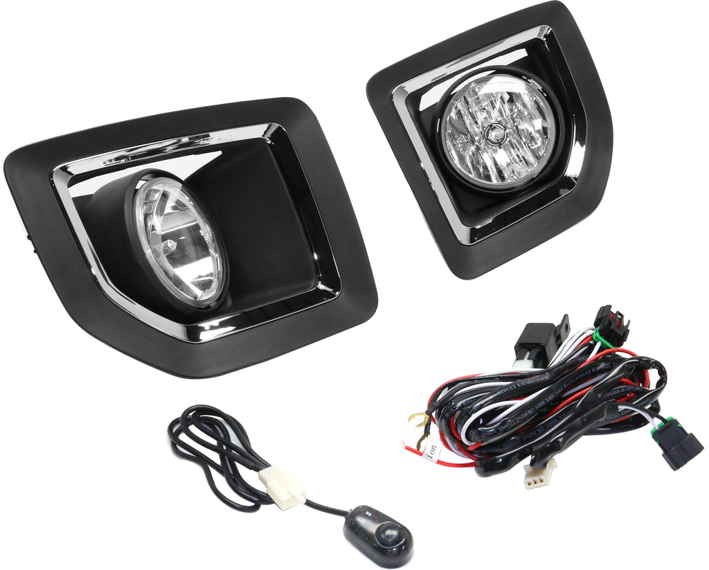 SIERRA 1500 16-16 / SIERRA 2500 HD/3500 HD 15-16 FRONT FOG LAMP RH and LH, Assembly, Halogen, Clear Lens