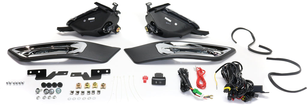 CR-V 02-04 FRONT FOG LAMP RH AND LH, Assembly, Halogen, Clear Lens