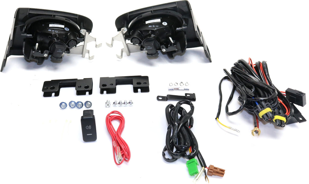 CIVIC 02-05 FRONT FOG LAMP RH AND LH, Assembly, Halogen, Yellow Lens, Si Model, Hatchback