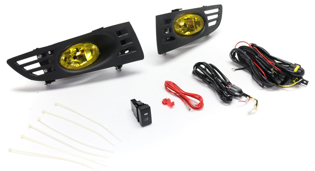 ACCORD 03-05 FRONT FOG LAMP RH AND LH, Assembly, Halogen, Yellow Lens, Coupe