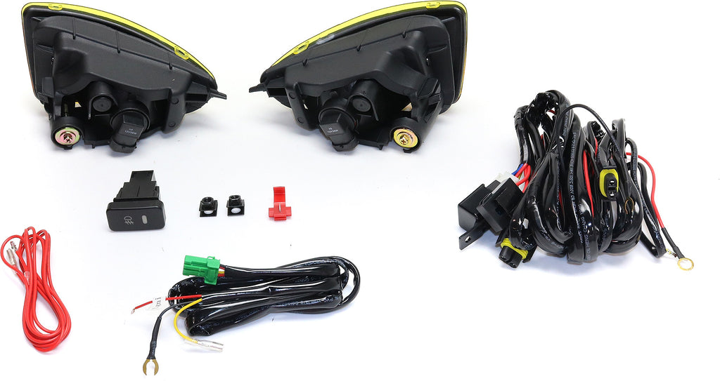 CIVIC 04-05 FRONT FOG LAMP RH AND LH, Assembly, Halogen, Yellow Lens, Coupe