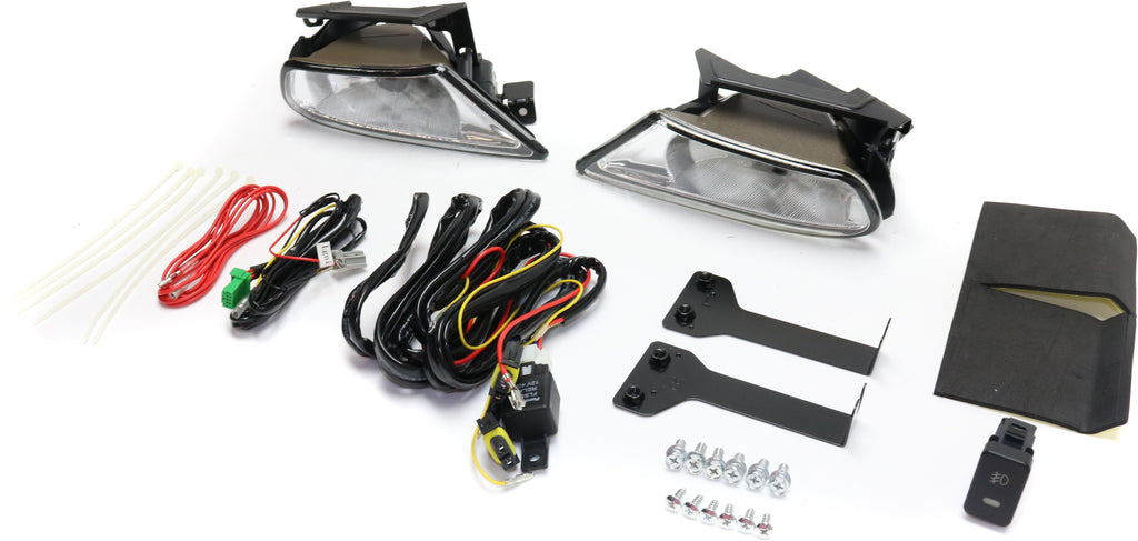 ODYSSEY 05-07 FRONT FOG LAMP RH and LH, Assembly, Halogen, Clear Lens