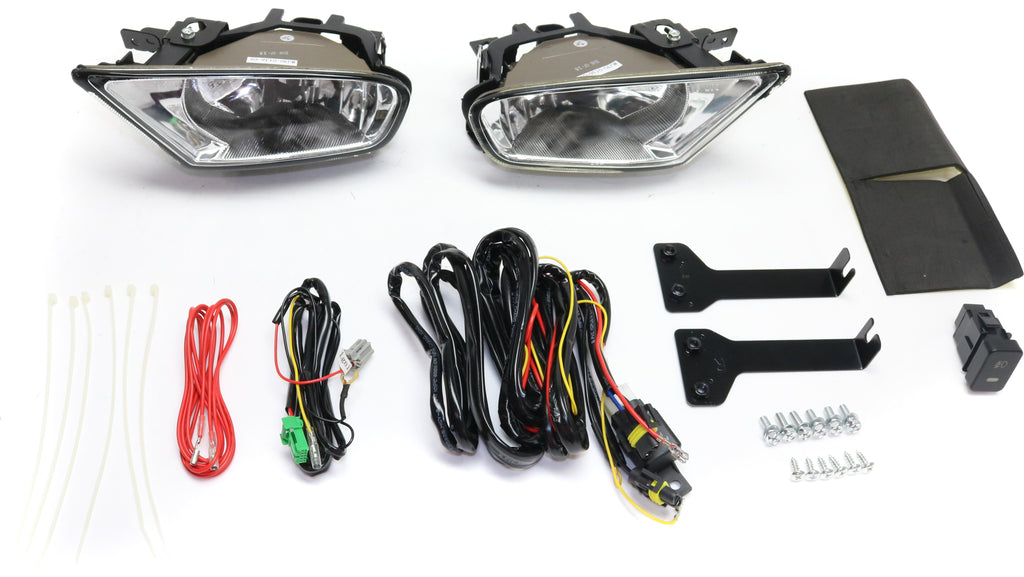 ODYSSEY 05-07 FRONT FOG LAMP RH and LH, Assembly, Halogen, Clear Lens
