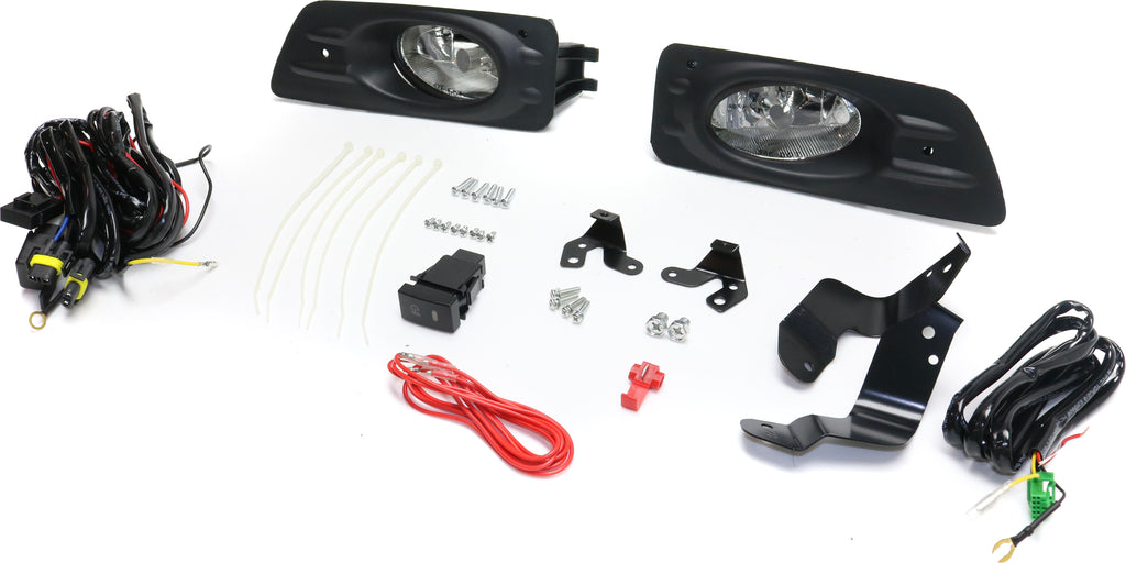 ACCORD 06-07 FRONT FOG LAMP RH AND LH, Assembly, Halogen, Clear Lens, Sedan