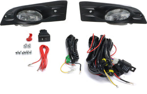 ACCORD 06-07 FRONT FOG LAMP RH AND LH, Assembly, Halogen, Clear Lens, Coupe
