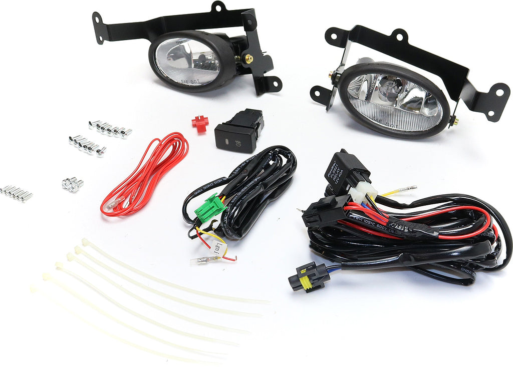 CIVIC 06-08 FRONT FOG LAMP RH AND LH, Assembly, Halogen, Clear Lens, Coupe