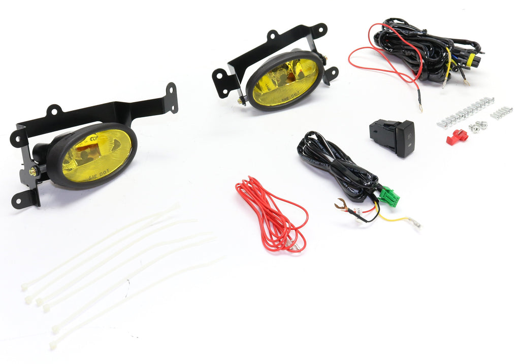 CIVIC 06-08 FRONT FOG LAMP RH AND LH, Assembly, Halogen, Yellow Lens, Coupe