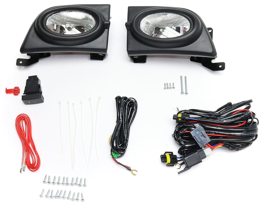 CIVIC 06-08 FRONT FOG LAMP RH AND LH, Assembly, Halogen, Clear Lens, Sedan