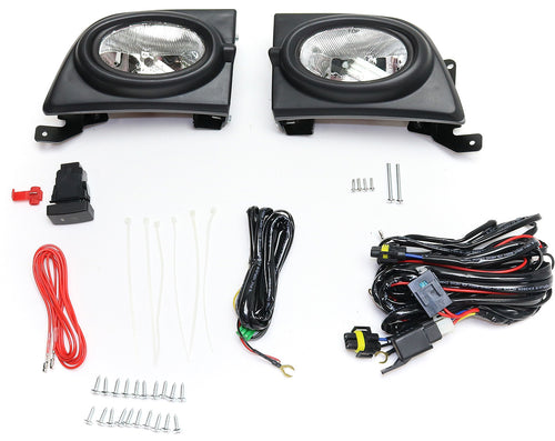 CIVIC 06-08 FRONT FOG LAMP RH AND LH, Assembly, Halogen, Clear Lens, Sedan