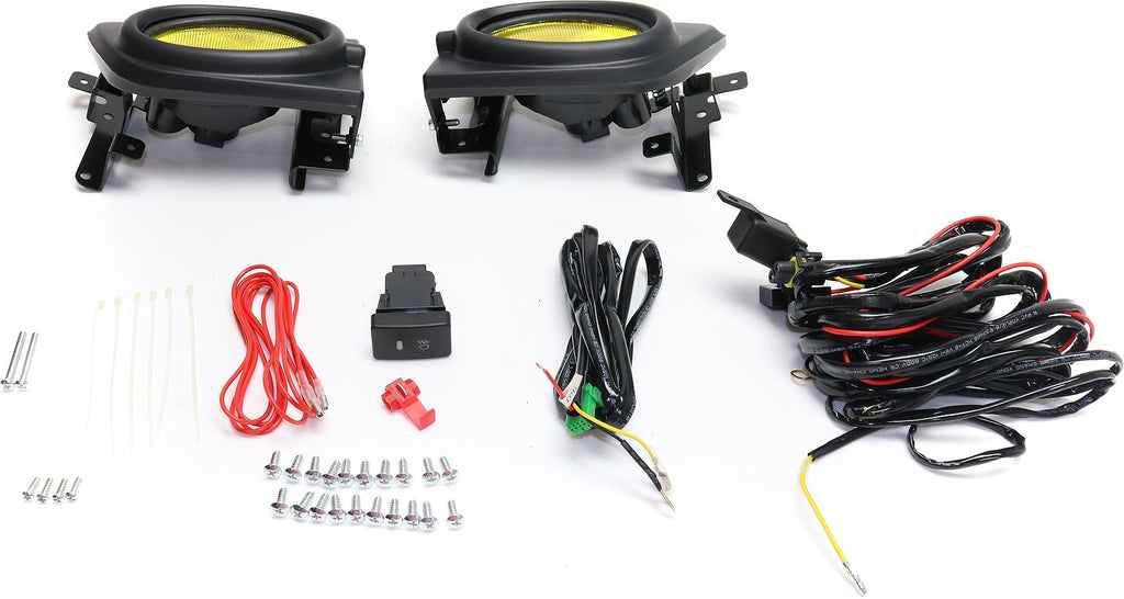 CIVIC 06-08 FRONT FOG LAMP RH AND LH, Assembly, Halogen, Yellow Lens, Sedan