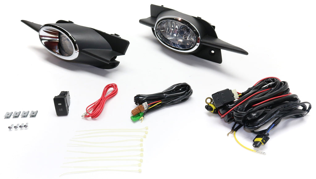 CIVIC 09-11 FRONT FOG LAMP RH and LH, Assembly, Halogen, Clear Lens, Coupe