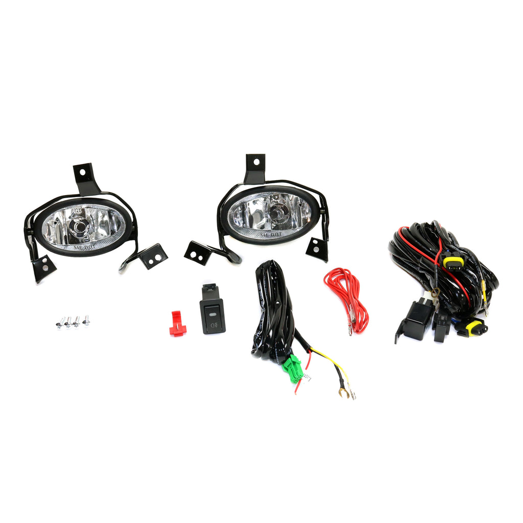 CR-V 10-11 FRONT FOG LAMP RH and LH, Assembly, Halogen, Clear Lens