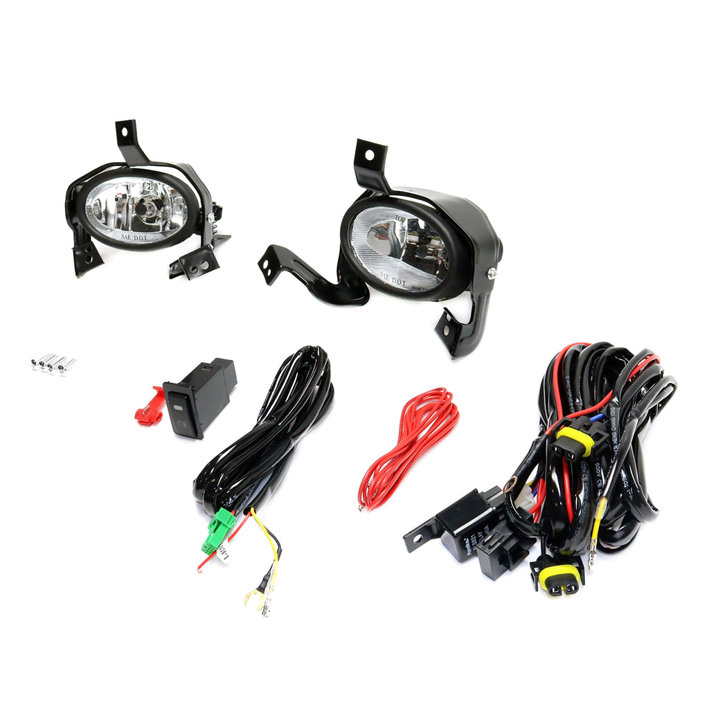 CR-V 10-11 FRONT FOG LAMP RH and LH, Assembly, Halogen, Clear Lens
