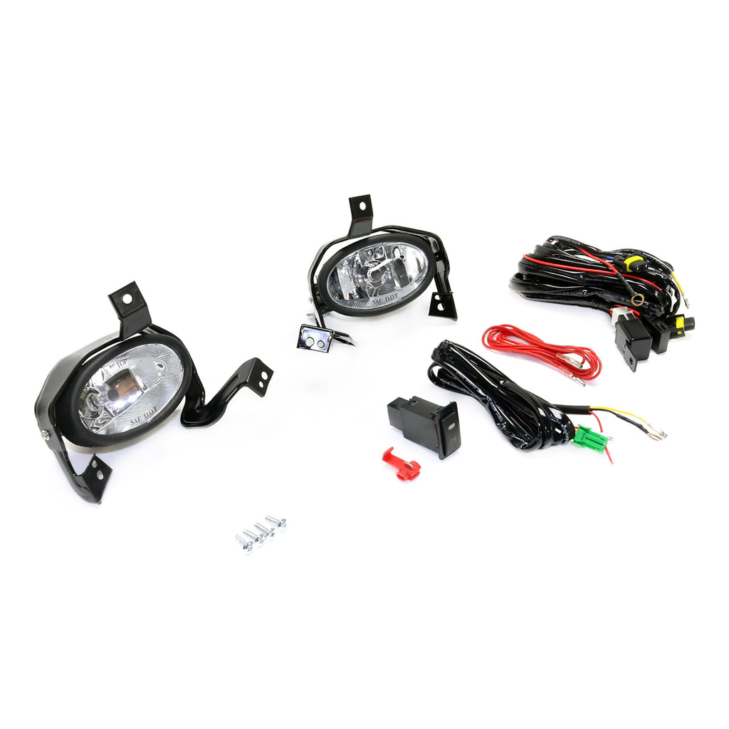 CR-V 10-11 FRONT FOG LAMP RH and LH, Assembly, Halogen, Clear Lens