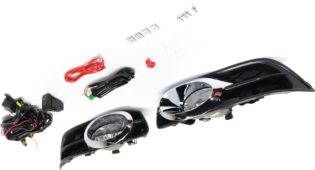 CIVIC 12-13 FRONT FOG LAMP RH AND LH, Assembly, Halogen, Clear Lens, Coupe
