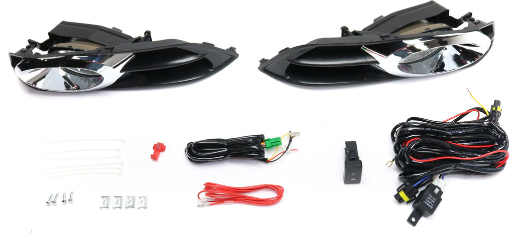 CIVIC 12-13 FRONT FOG LAMP RH AND LH, Assembly, Halogen, Clear Lens, Coupe