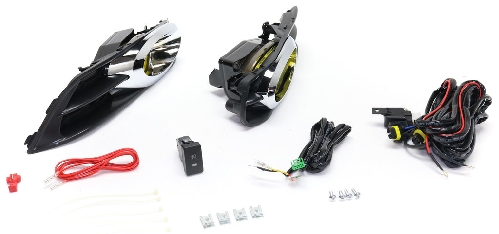 CIVIC 12-13 FRONT FOG LAMP RH AND LH, Assembly, Halogen, Yellow Lens, Coupe