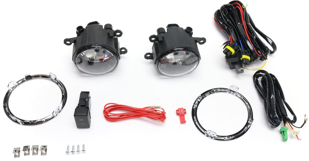 PILOT 12-14 FRONT FOG LAMP RH and LH, Assembly, Halogen, Clear Lens