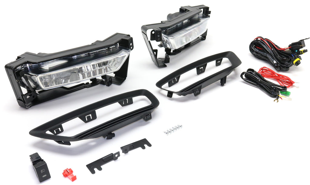 ACCORD 13-15 FRONT FOG LAMP RH and LH, Assembly, Halogen, Clear Lens, 4-Door, Coupe
