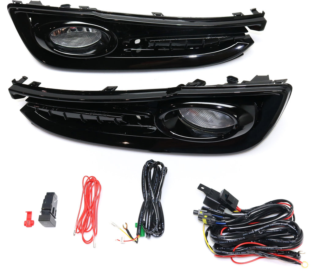 CIVIC 13-15 FRONT FOG LAMP RH AND LH, Assembly, Halogen, Clear Lens, Sedan