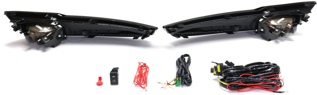 CIVIC 13-15 FRONT FOG LAMP RH AND LH, Assembly, Halogen, Clear Lens, Sedan